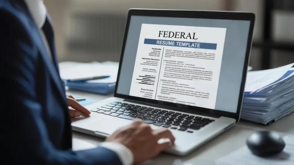 federal resume template format