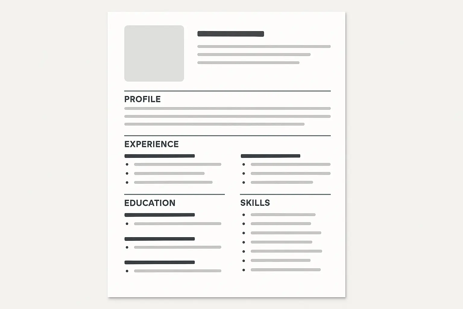 Complex warehouse resume analysis