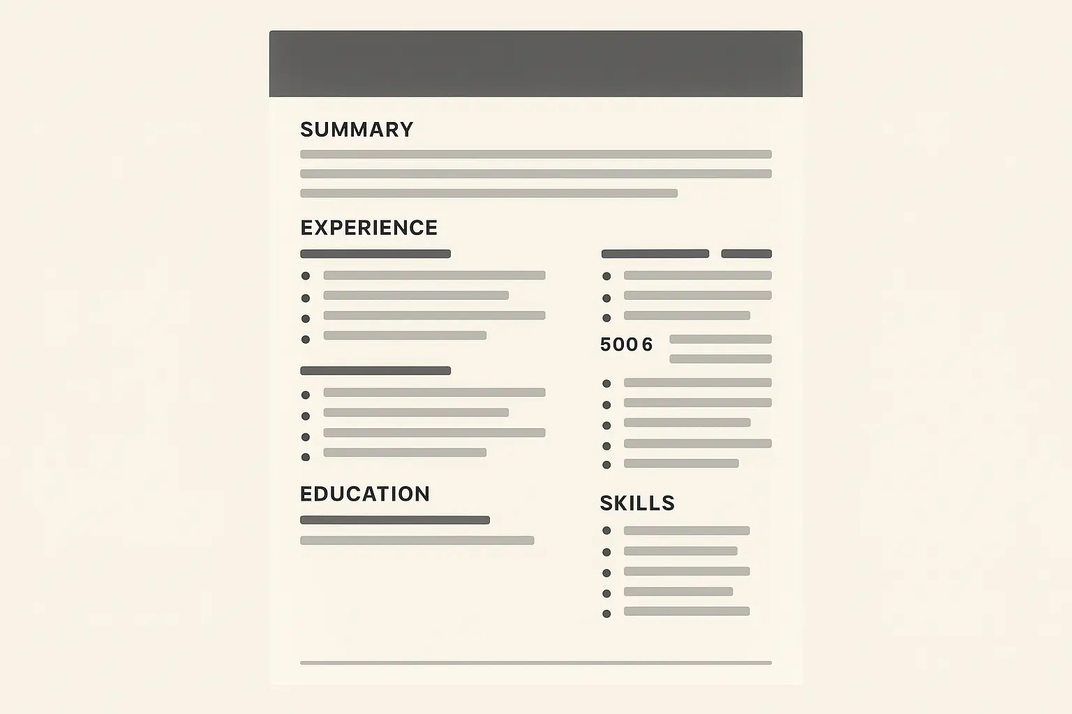 Detailed hospitality resume breakdown examples
