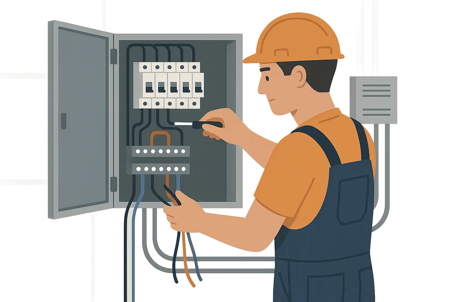 Journeyman electrician resume template with technical skills