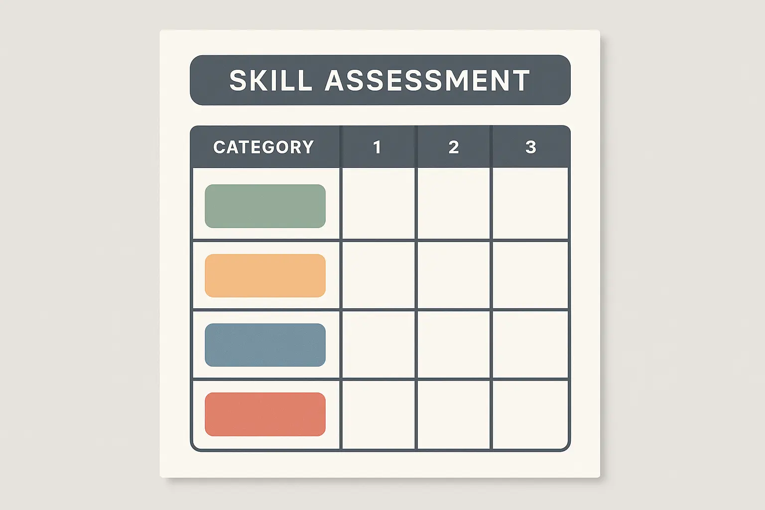 Skills assessment framework