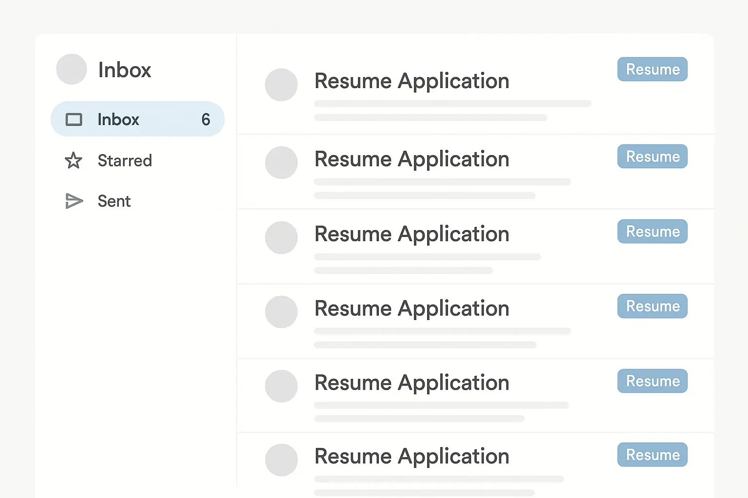 Professional email composition for resume submission