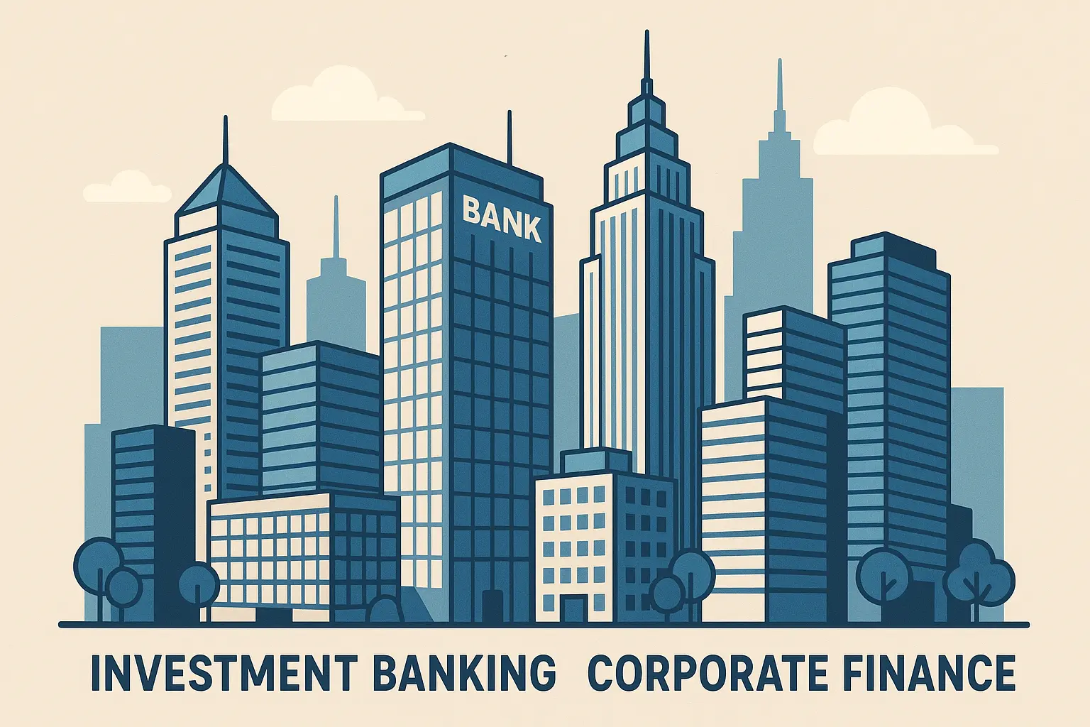Investment banking professionals in meeting