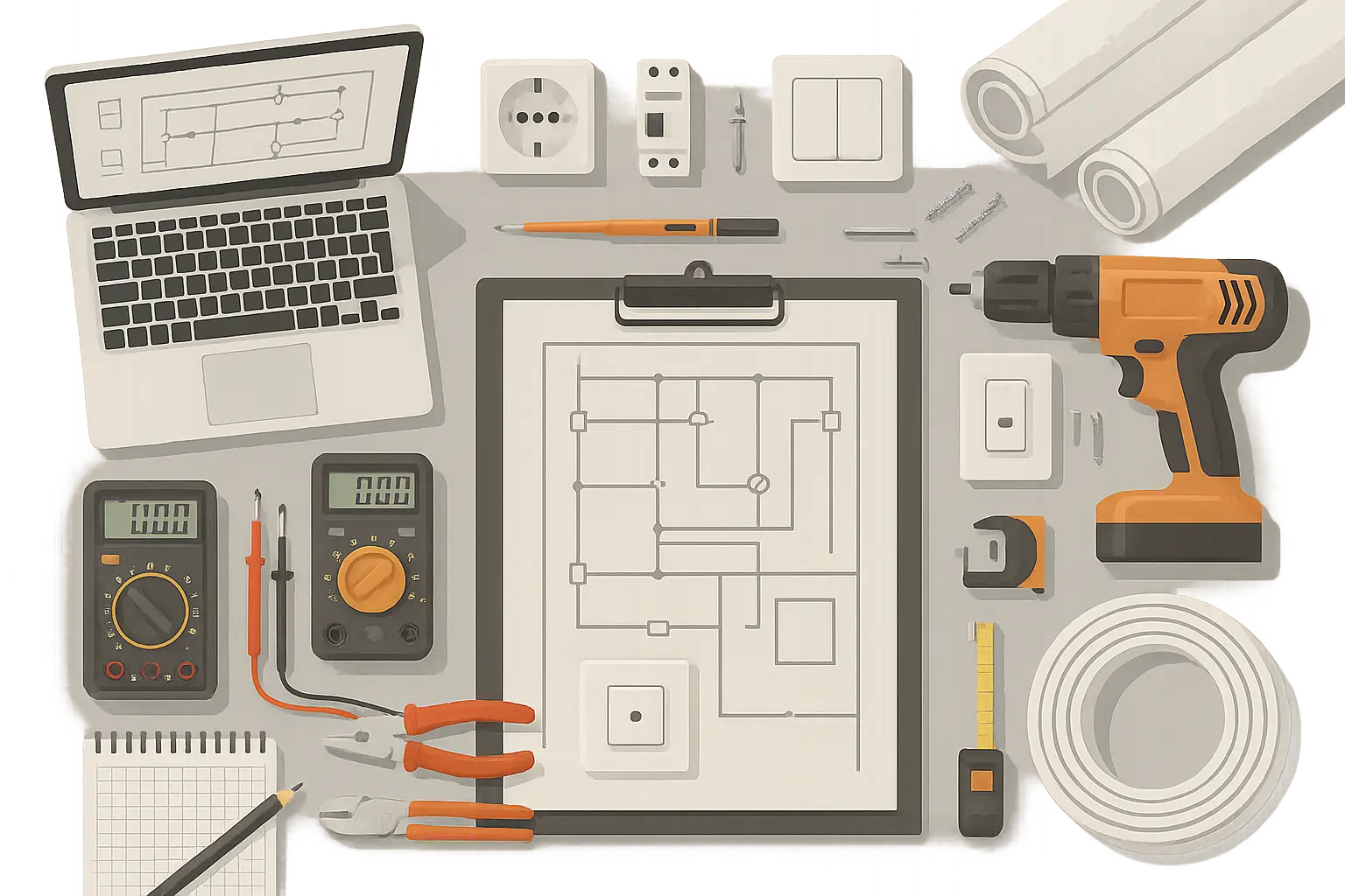 Non-union electrician resume showing diverse project experience