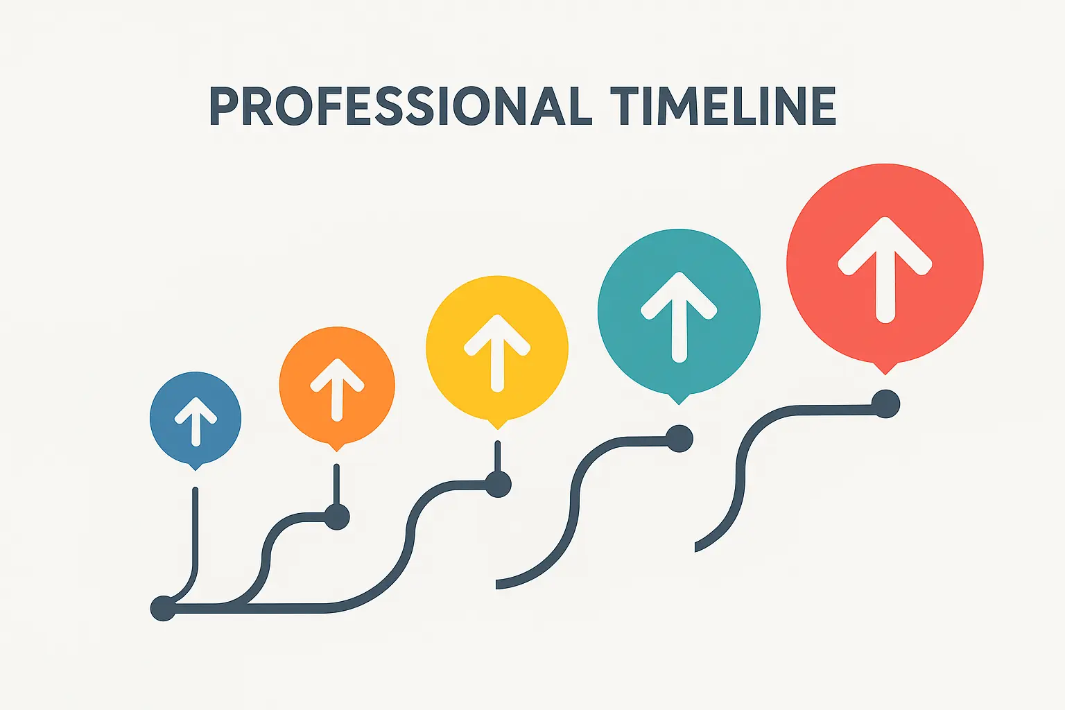 Professional work history timeline