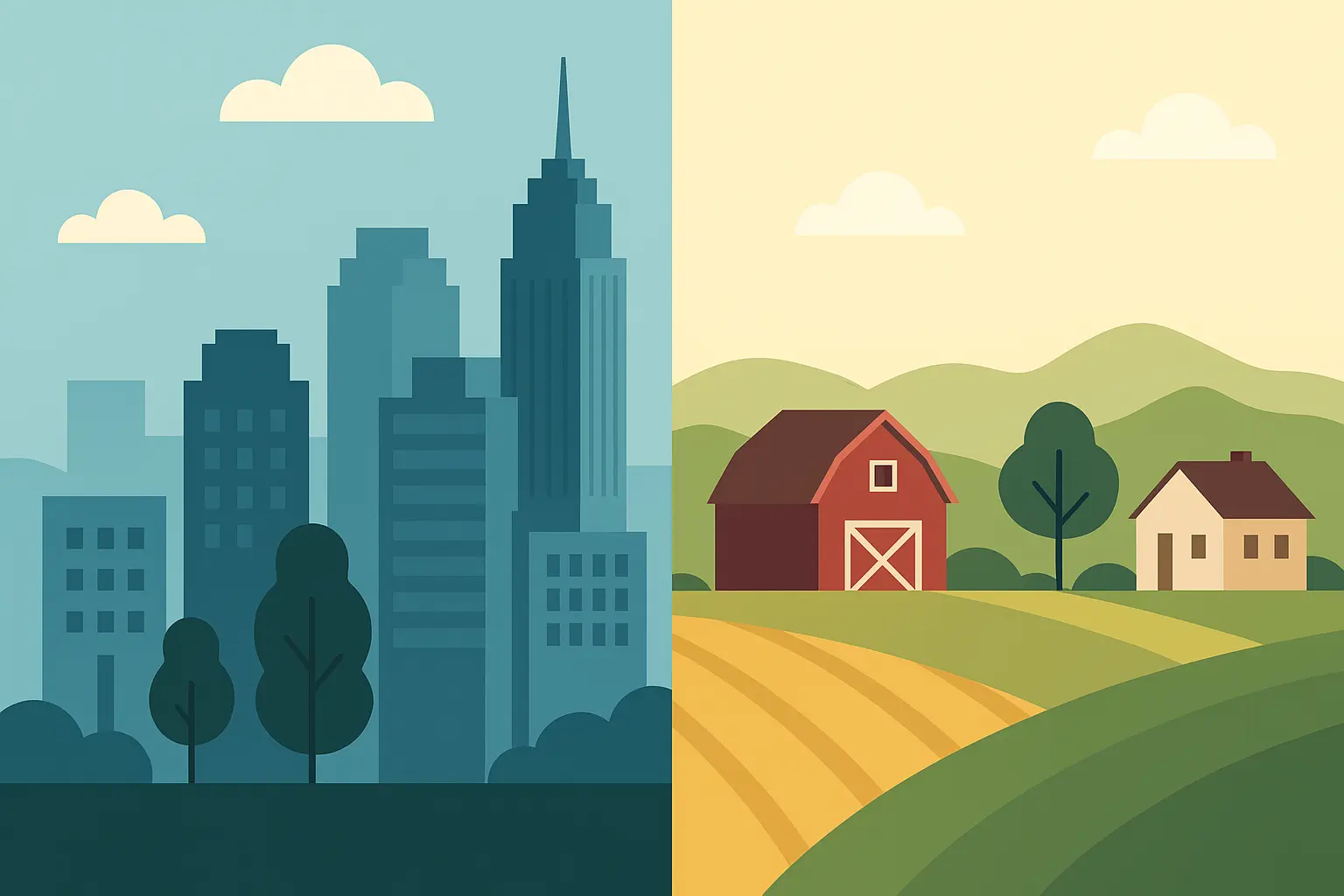 Rural vs urban nursing salary comparison