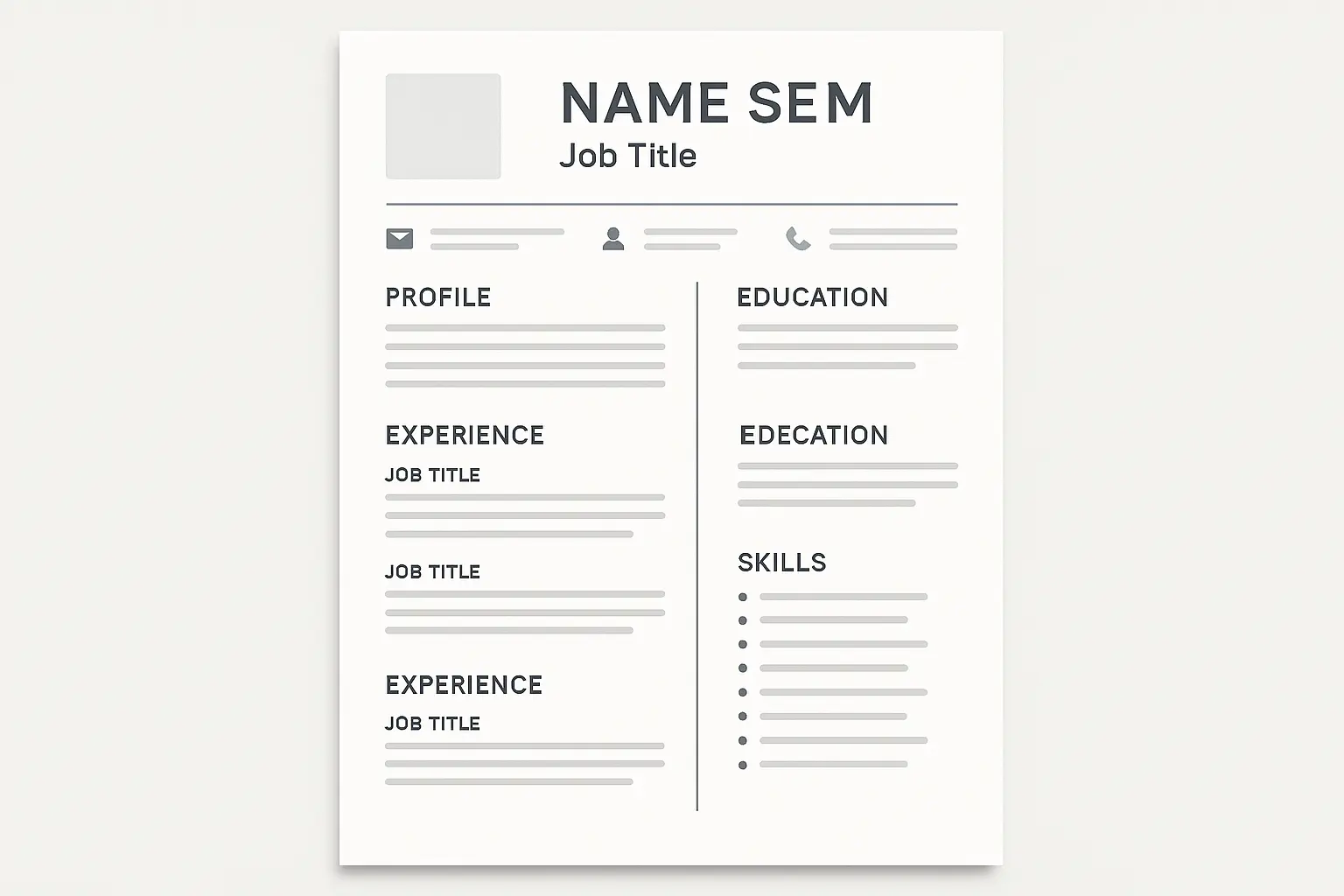 Hospitality resume format examples